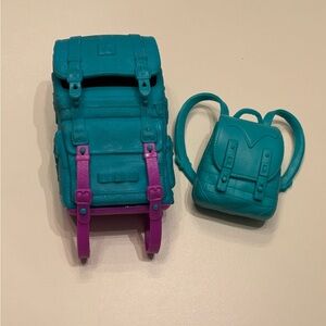 Barbie Teal Backpack and Matching Teal Mini Pack